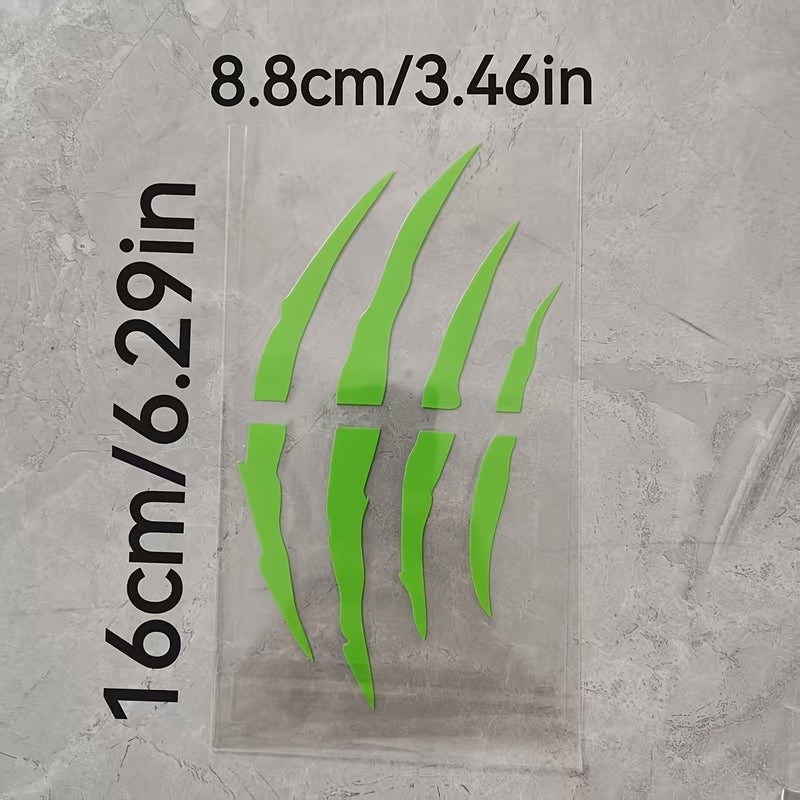 White 8 Scratch Vinyl Car Stickers Small Decals - Image 2