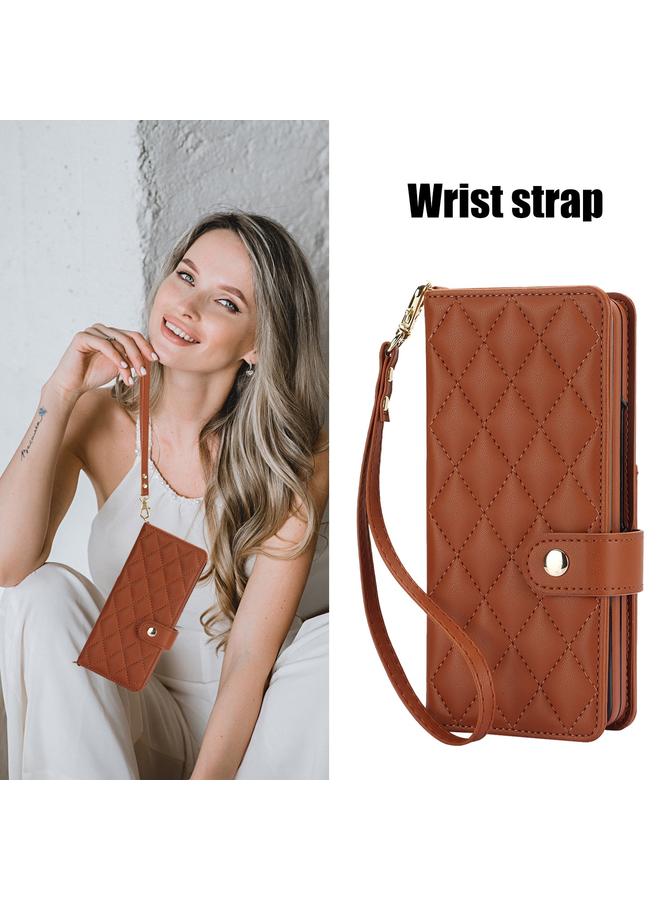 اس-توب جراب هاتف Samsung Galaxy Z Fold3 متعدد الوظائف من الجلد المعيني - Image 2