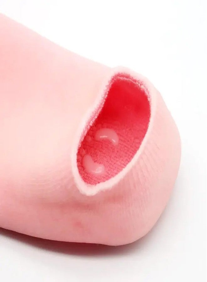 CRAYLUXE Premium Silicone Gel Socks | Spa Moisturizing Socks for Women | Hydrating, Softening & Repairing Foot Care | Random Colour Will Be Sent (1 Pair) - Image 5