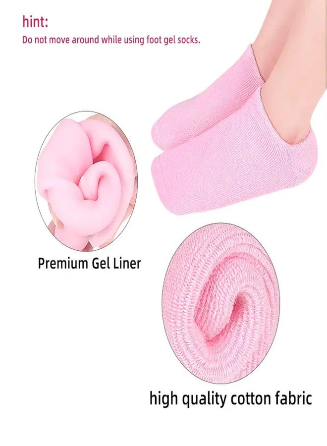CRAYLUXE Premium Silicone Gel Socks | Spa Moisturizing Socks for Women | Hydrating, Softening & Repairing Foot Care | Random Colour Will Be Sent (1 Pair) - Image 4