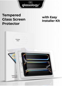 glassology Tempered Glass Screen Protector with Easy Installer Kit for Apple iPad Air (13) Superior Scratch Resistance & Ultra-Clear Display  - Image 1