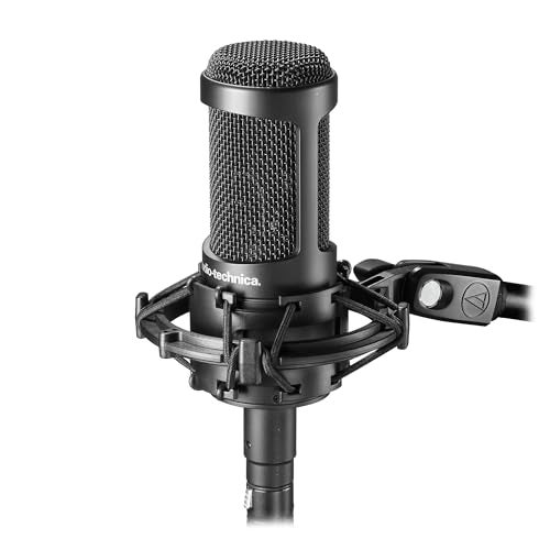 Audio-Technica AT2035 Cardioid Condenser Microphone, Perfect for Studio, Podcasting & Streaming- Black - Image 2