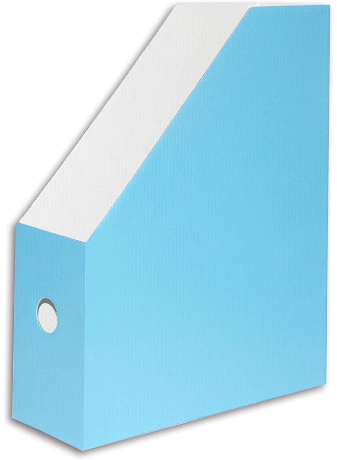 The Bros Magazine Holder Cardboard - 90 mm Spine, Blue Color, A4 Size - FSOTMA4BL - Image 1