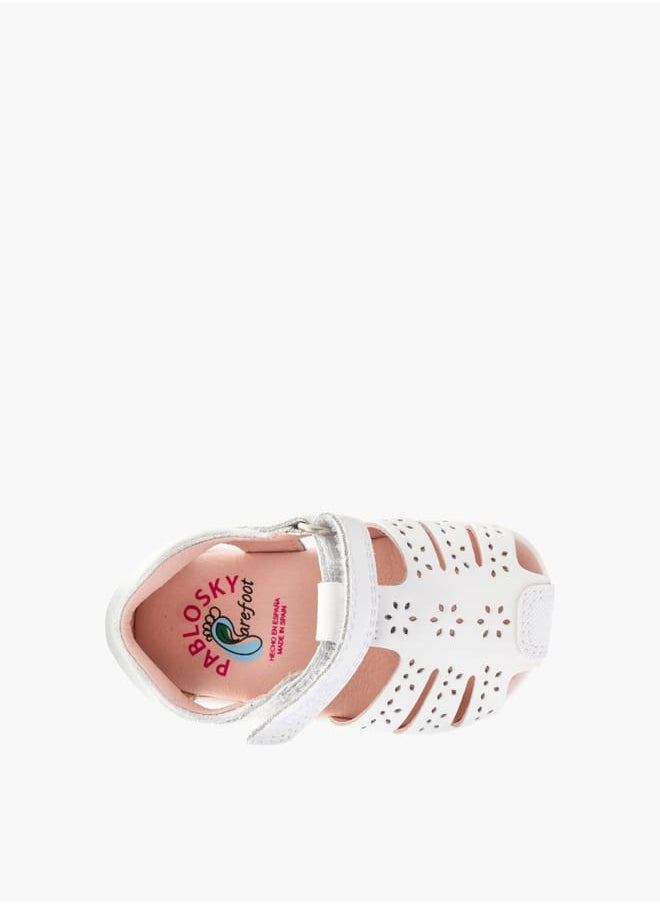 Pablosky Girls Strap Sandals With Hook And Loop Closure  - Image 4