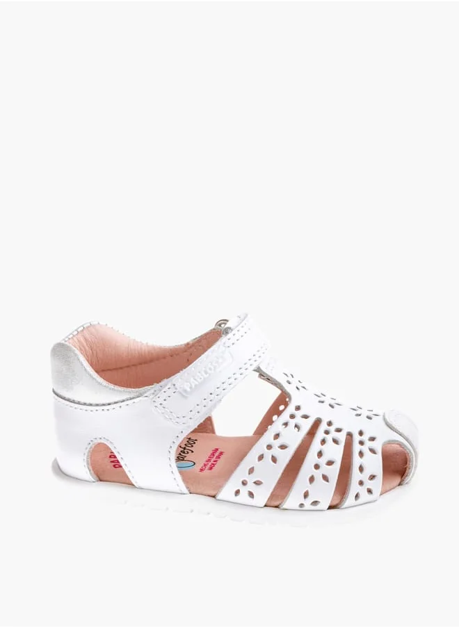 بابلوسكي Girls Strap Sandals With Hook And Loop Closure