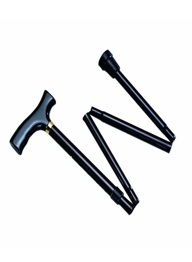 PrimeStore Big Sale PrimeStore Imported Aluminum Folding Walking Stick Black Colour - Image 2