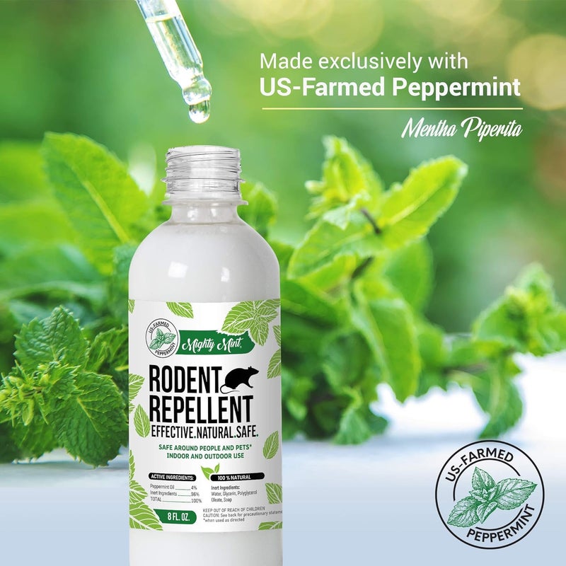 Mighty Mint 8oz Peppermint Oil Rodent Repellent Spray (2) - Image 4