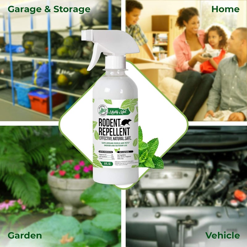 Mighty Mint 8oz Peppermint Oil Rodent Repellent Spray (2) - Image 5