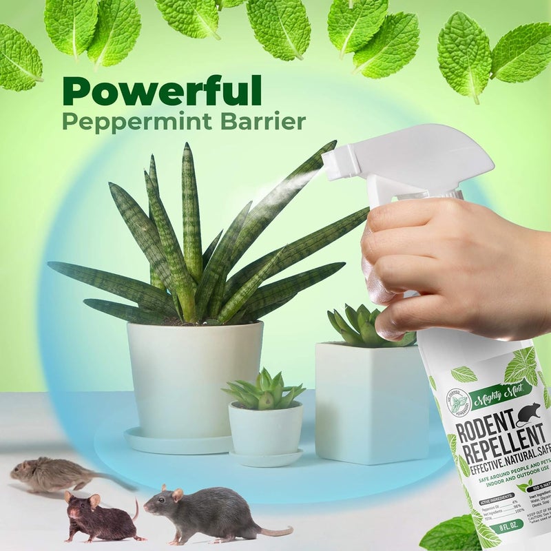 Mighty Mint 8oz Peppermint Oil Rodent Repellent Spray (2) - Image 3