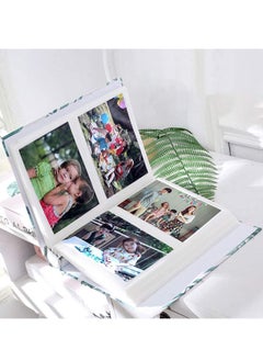 SYOSI Photo Album 100 Pages Slip In Picture Albums Holiday Memory Book for 100 Pictures 4 X 6 Inch Green Leaves Natural Style Wedding Family DIY  - Image 3