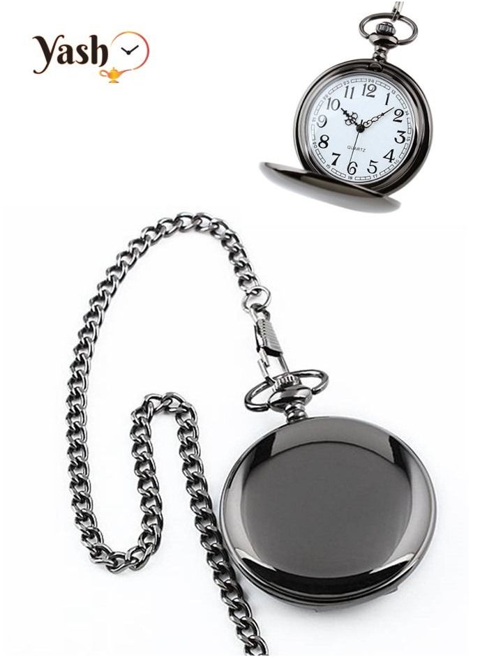 YASH - Yash Retro Style I Love You Quartz Pocket Watch For Husband Wife Mom Dad Son Daughter Teacher With Chain And Yash Packaging - Image 1