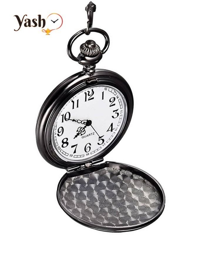 YASH - Yash Retro Style I Love You Quartz Pocket Watch For Husband Wife Mom Dad Son Daughter Teacher With Chain And Yash Packaging - Image 1