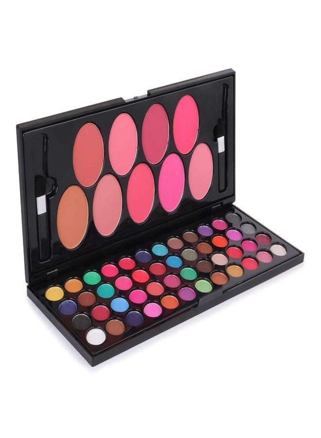 HUDA GIRL Eyeshadow Palette With Brush - 57 Color All In One Makeup Kit Book For Women And Girl Natural Ultra Shimmer Eyeshadow Palette Smoky & Metallic - Image 1