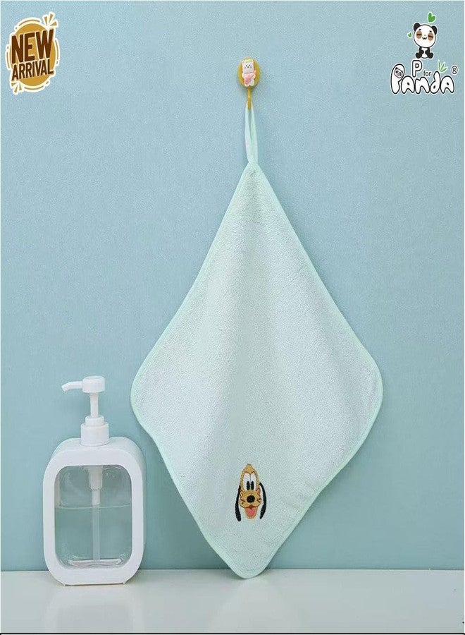 TENIYU Baby Washcloths Ultra Soft Cotton Face Hanky & Towels with Cute Animal Embroidery, Gentle for Newborns & Toddlers,30x30 cm (Multicolor)(Pack of 6) (Baby Napkin 7732) - Image 5
