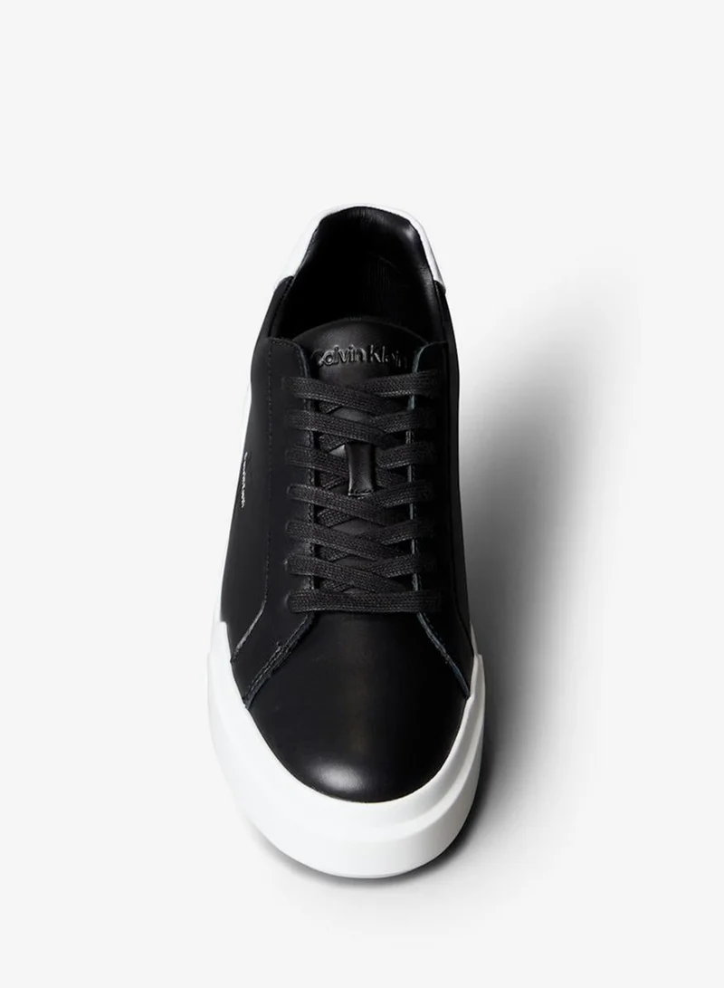 Calvin Klein Jeans Leather Durable Traction NYC Trainers