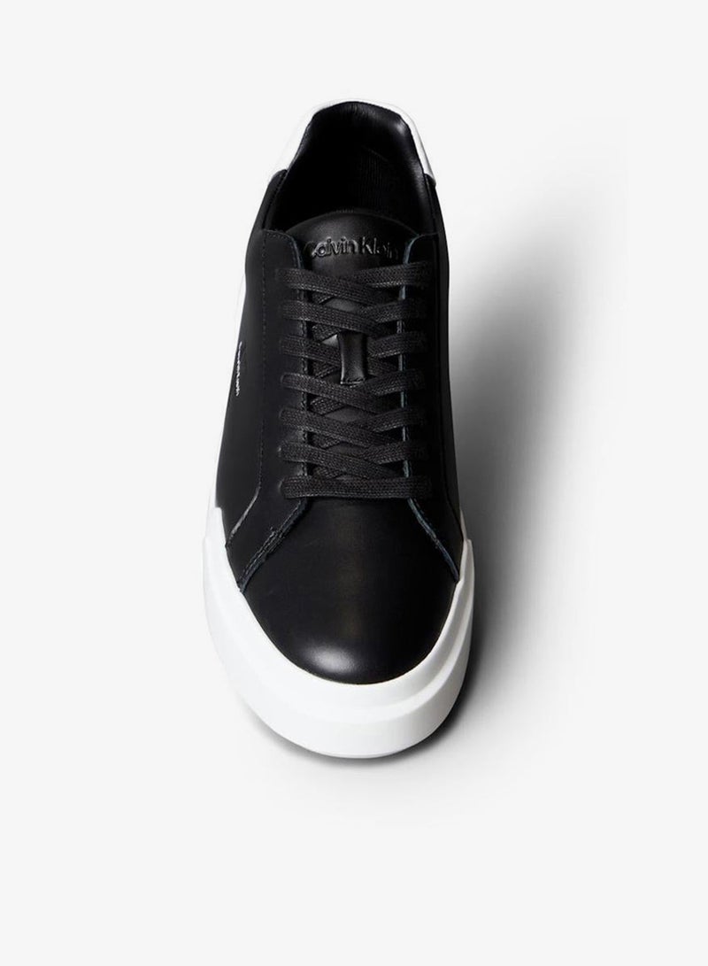 Calvin Klein Jeans Leather Durable Traction NYC Trainers - Image 5