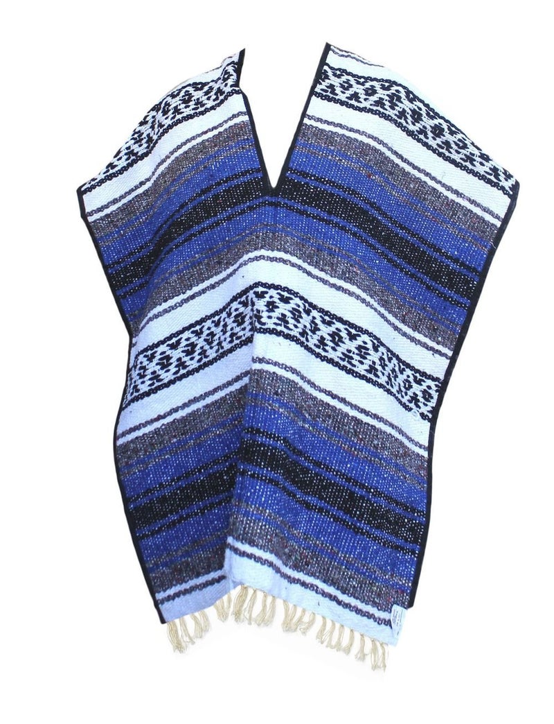 Del Mex Youth Child Classic Mexican Blanket Poncho Pancho Costume - Image 4