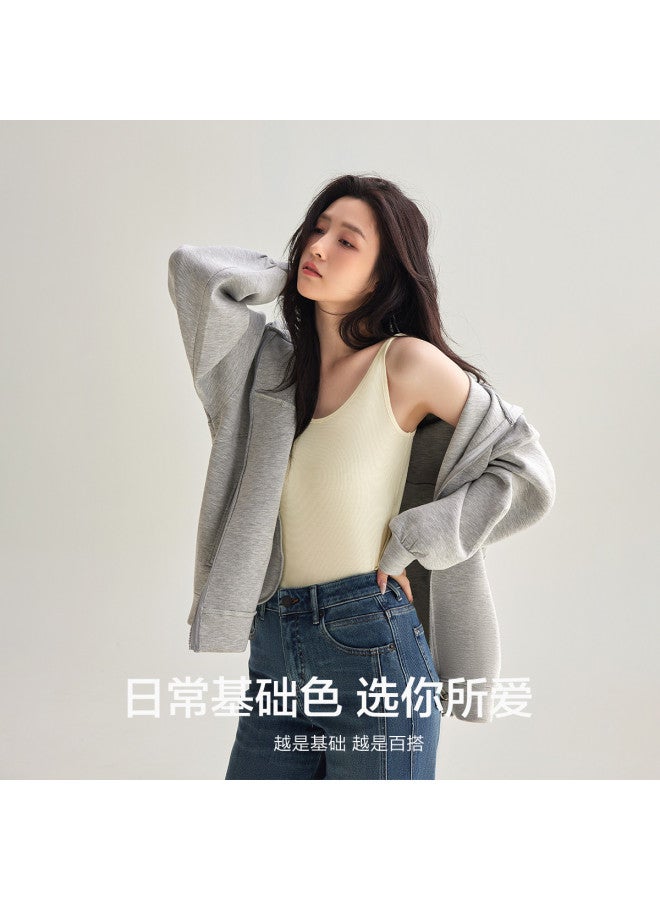 Red Bean Vertical Stripe Women'S Camisole, Breathable Modal Summer Sleeveless Tank Top For Ladies - Image 4