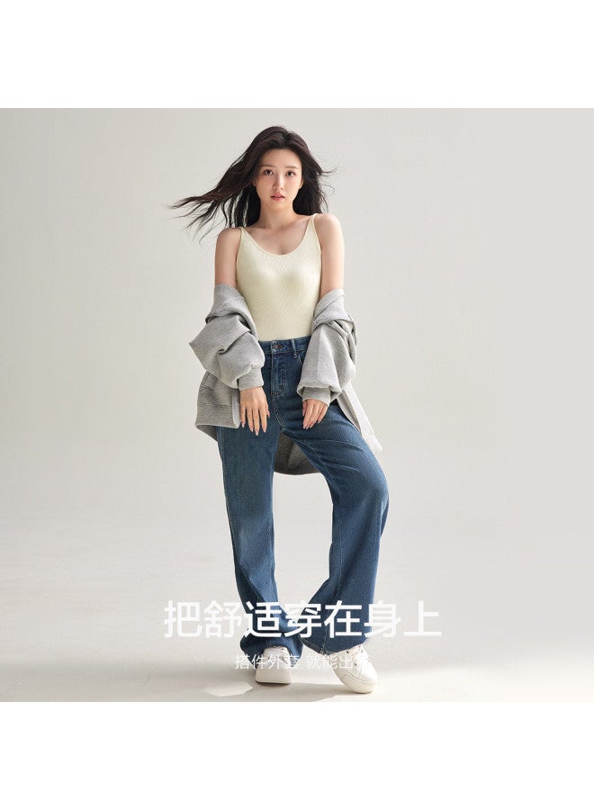 Red Bean Vertical Stripe Women'S Camisole, Breathable Modal Summer Sleeveless Tank Top For Ladies - Image 3