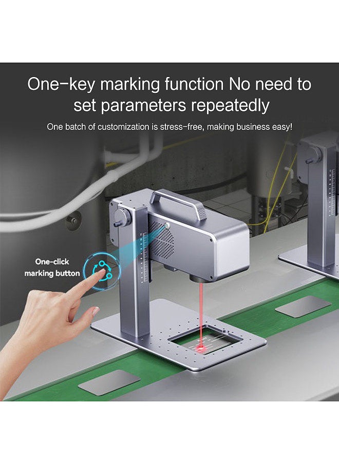 ATOMSTACK - M4 Laser Engraver Marking Machine 2W Laser Power Industrial Desktop Handheld 2 IN 1 Engraver 70x70mm Engraving Area with Rotating Optical Len Support Cylinder Metal Aluminum Iron Zinc - Image 1