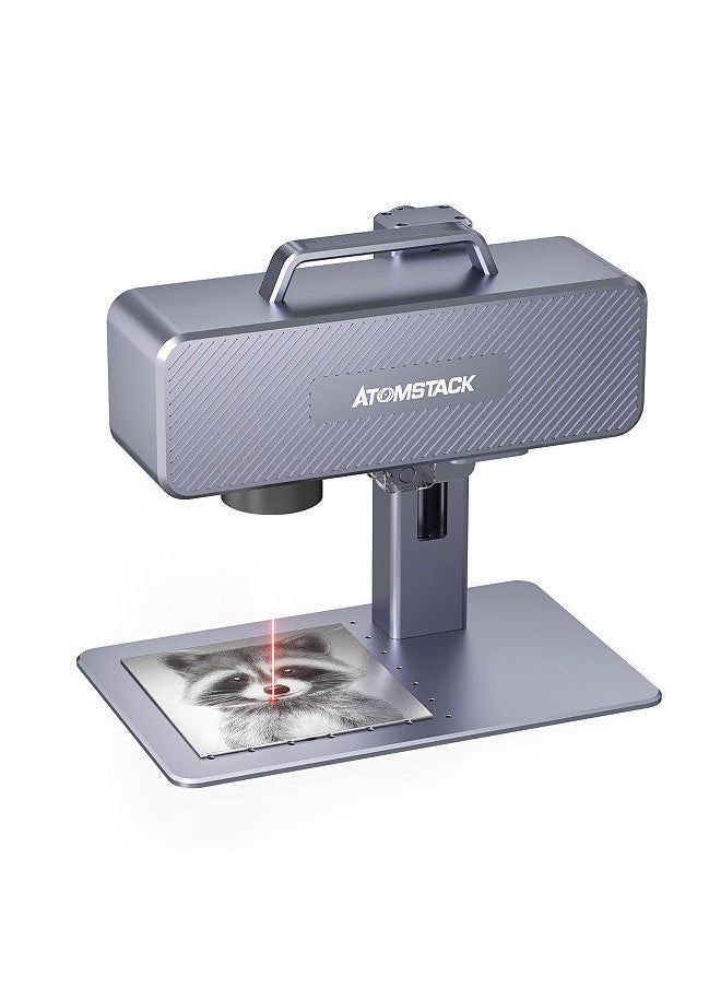 ATOMSTACK - M4 Laser Engraver Marking Machine 2W Laser Power Industrial Desktop Handheld 2 IN 1 Engraver 70x70mm Engraving Area with Rotating Optical Len Support Cylinder Metal Aluminum Iron Zinc - Image 1
