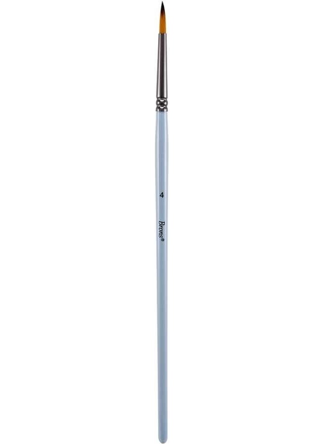 Brons Paint Brush Synthetic Clay Round Tip 4 