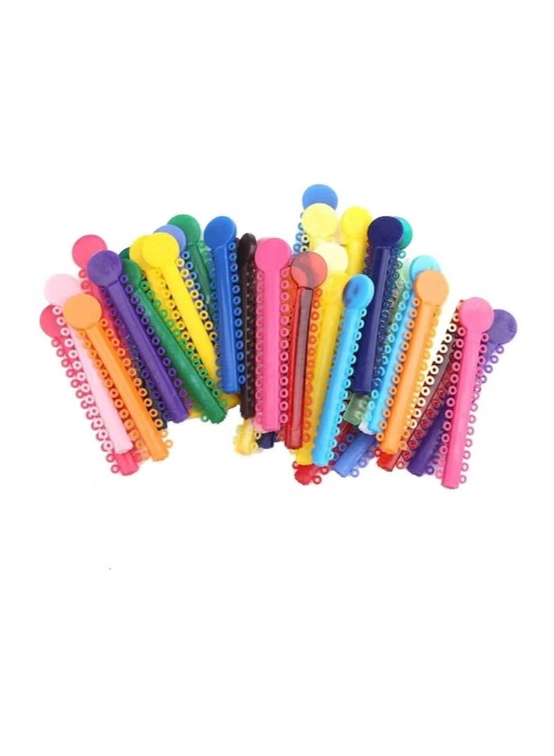 ORiTi 40 Pcs Orthodontic Ligature Ties Multi Color Orthodontic Elastomeric O Rings Braces Rubber Bands - Image 2