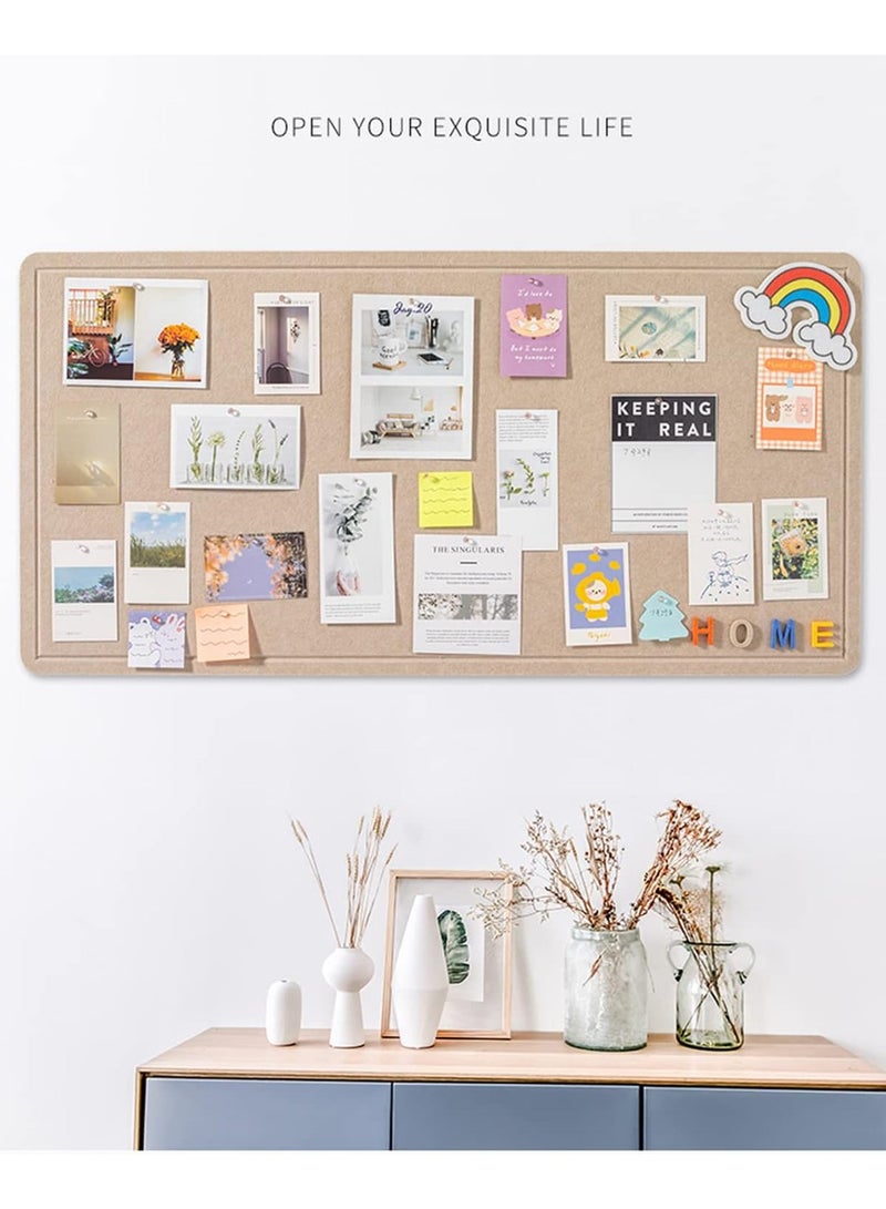 1pc Large Felt Bulletin Board,Bulletin Boards for School,Home,Kitchen  Office Walls,Dark Camel,35.4*47.2inch/90*120cm - Image 5