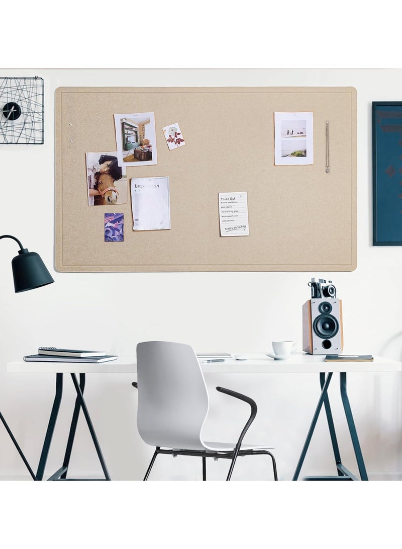 1pc Large Felt Bulletin Board,Bulletin Boards for School,Home,Kitchen  Office Walls,Dark Camel,35.4*47.2inch/90*120cm - Image 1