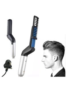 Y&D Beard Straightener for Men, Hair Brush, Straightening Comb, Quick Heated Anti Scald Multifunctional Ionic Comb Styler Tools  - Image 1