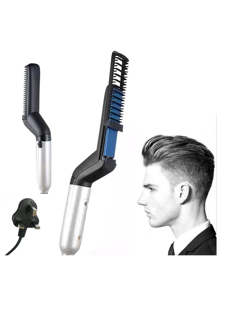 Y&D Beard Straightener for Men, Hair Brush, Straightening Comb, Quick Heated Anti Scald Multifunctional Ionic Comb Styler Tools  - Image 1
