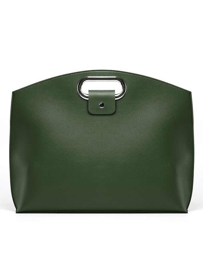 Joyelink 13-14 Inch Laptop Leather Sleeve + Pocket, Compatible with MacBook Air 13.3"/13.6" M1 M2/MacBook Pro 13 2022-2016/Dell XPS 13/Surface Pro X/8/7 /6/5/Surface 13.5" Laptop, Green  - Image 3
