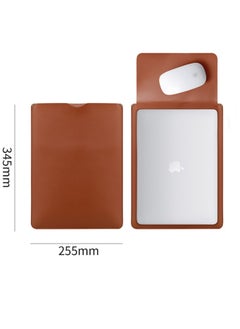 Joyelink 13-14 Inch Laptop Leather Sleeve + Pocket, Compatible with MacBook Air 13.3"/13.6" M1 M2/MacBook Pro 13 2022-2016/Dell XPS 13/Surface Pro X/8/7 /6/5/Surface 13.5" Laptop, Green  - Image 5