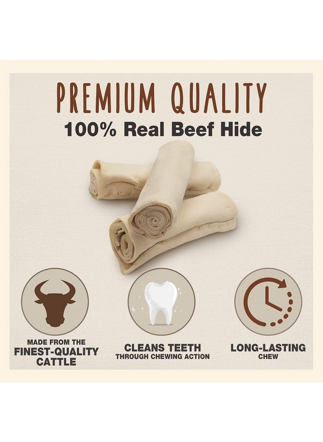Cadet Cadet Premium Grade Beef Hide, Long-Lasting Rawhide Rolls, Single-Ingredient Dog Chews for Medium Breeds, 2 Pound  - Image 2