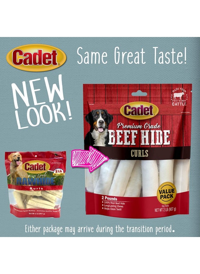 Cadet Cadet Premium Grade Beef Hide, Long-Lasting Rawhide Rolls, Single-Ingredient Dog Chews for Medium Breeds, 2 Pound  - Image 5