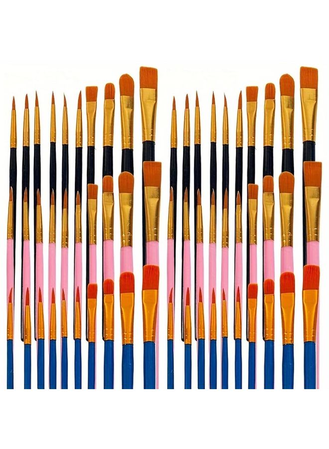 80pcs Nylon Artist Brushes Set for Acrylic Watercolor Oil Painting Art Supplies - Image 5