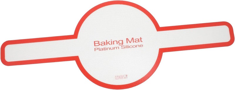 Non-slip Pastry Making Mat with Colored Edge, Sturdy Kneading Dough Pad for Bread and Pizza, Multipurpose Baking Mat for Kitchen Use and Dough Transfer - Image 1