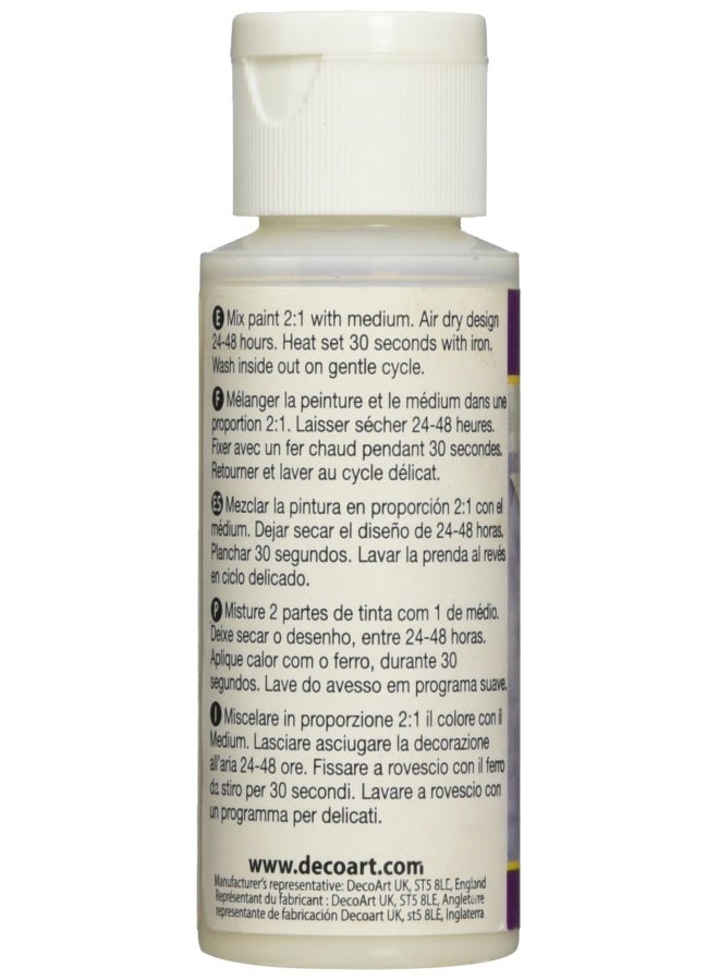 DecoArt DAS103 Americana Mediums Fabric Acrylic Painting 2Ounce - Image 2