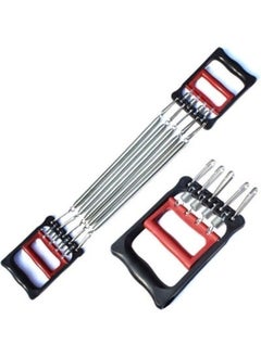 HALAMODO Chest Expander Exercise Resistance Bands for Men and Women Adjustable Hand Gripper Arm Pull Bar Arm Muscle Exerciser with 5 Springs Strength Trainer for Home Gym Muscle Training Exerciser  - Image 2