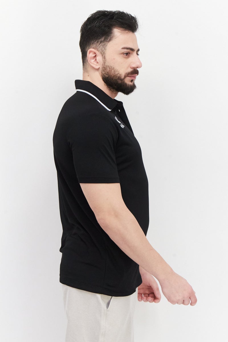 CASTORE Men Sportswear Fit Short Sleeves Running Polo Shirt, Black - Image 4