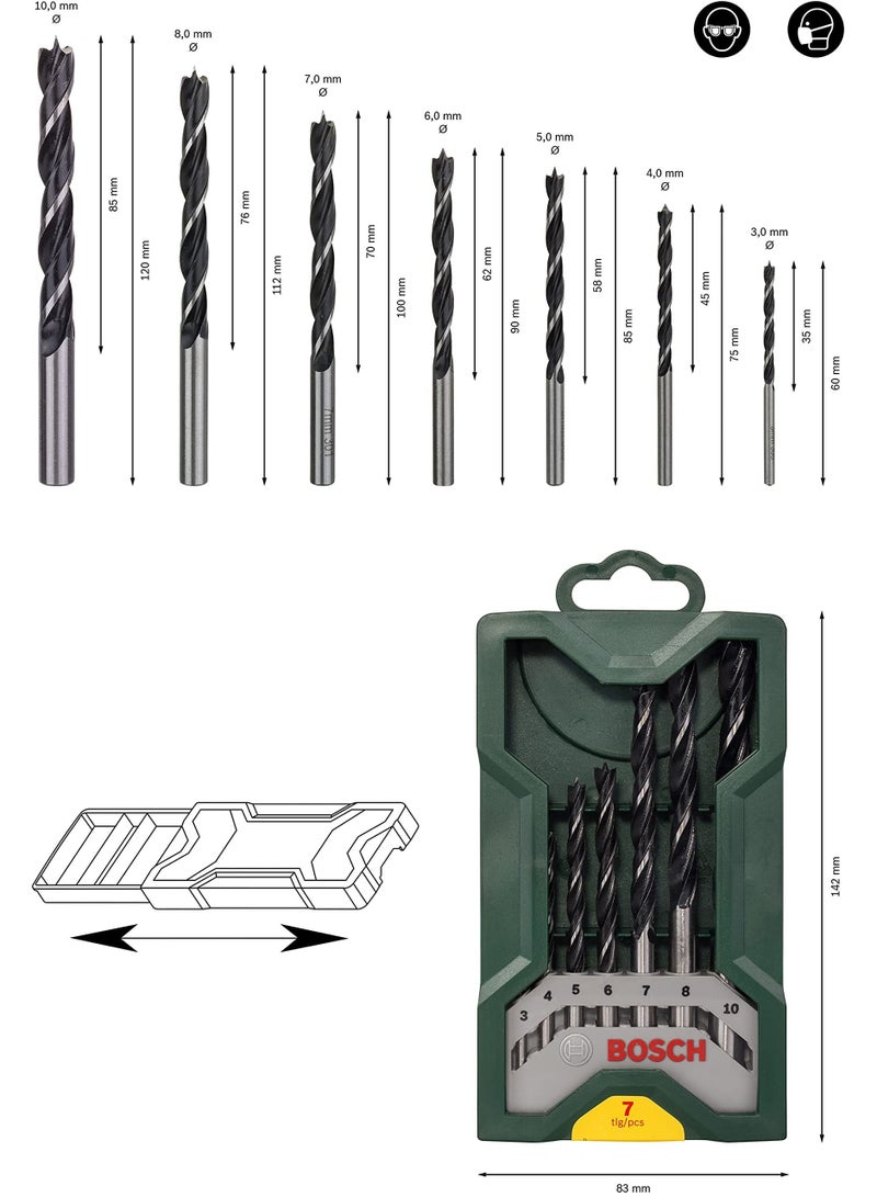 BOSCH 7 Pieces X Line Wood Drill Bit Set - Image 4