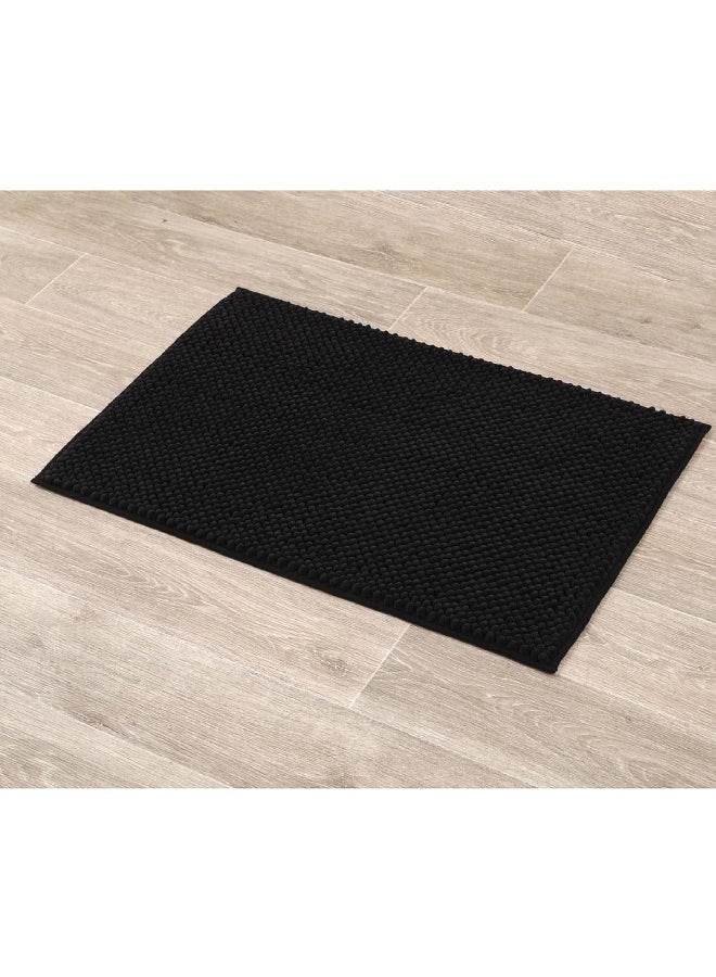 Tendance Anti-Slip Microfiber Bathroom Mat with Balls Black 50 x 80 cm 7744103 - Image 2