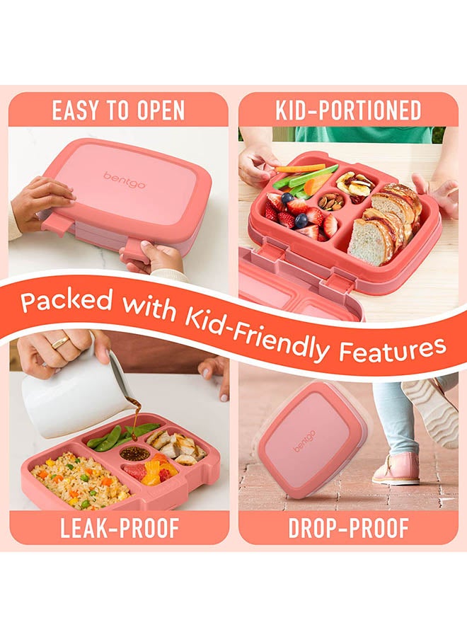 Bentgo Kids Colour Lunchbox - Coral - Image 4