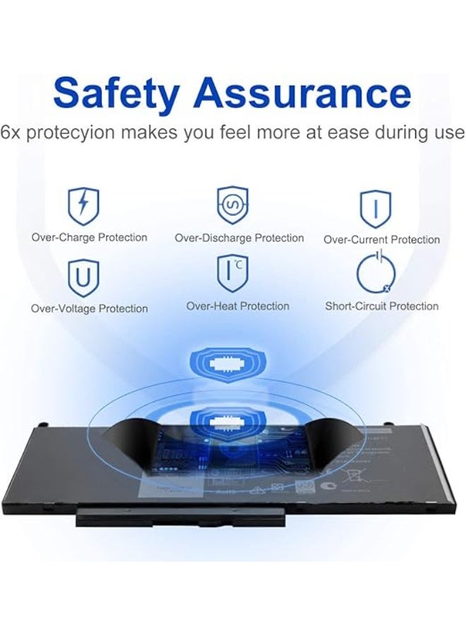 7.4 V 51 Wh Laptop Battery G5M10 WYJC2 – Reliable & Compact Battery Replacement for Daily Laptop Use - Image 3