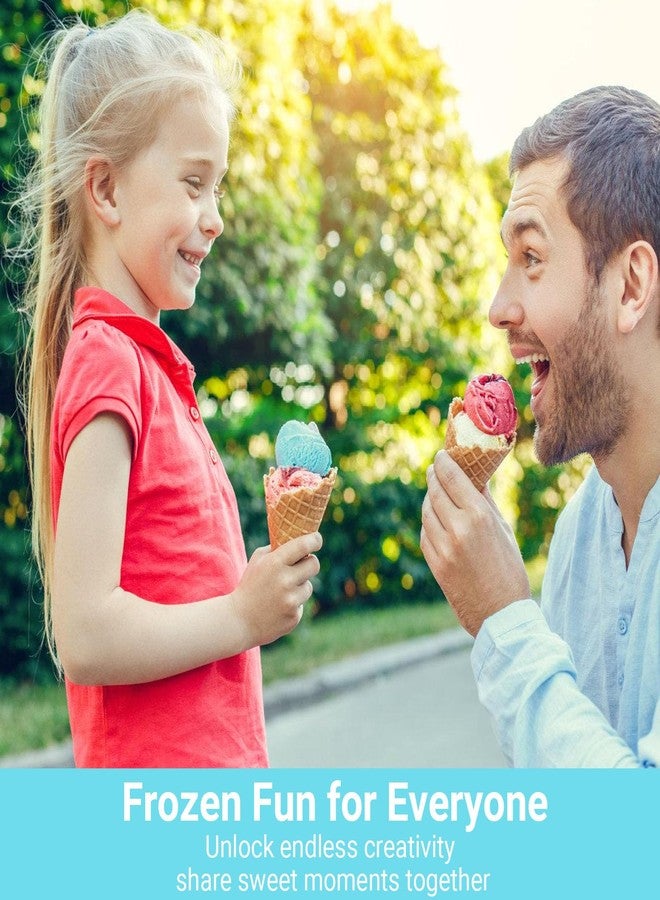 ال بي عبوتان من عبوات كريمي سويرل باينت مع أغطية لسلسلة نينجا NC700 وNC701، عبوات كريمي باينت سعة 16 أونصة متوافقة مع ماكينات صنع الآيس كريم والآيس كريم الناعم من سلسلة نينجا كريمي سويرل NC700، خالية من مادة BPA وآمنة للغسل في غسالة الأطباق - Image 5