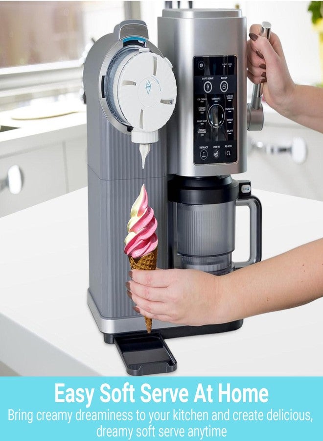 ال بي عبوتان من عبوات كريمي سويرل باينت مع أغطية لسلسلة نينجا NC700 وNC701، عبوات كريمي باينت سعة 16 أونصة متوافقة مع ماكينات صنع الآيس كريم والآيس كريم الناعم من سلسلة نينجا كريمي سويرل NC700، خالية من مادة BPA وآمنة للغسل في غسالة الأطباق - Image 4