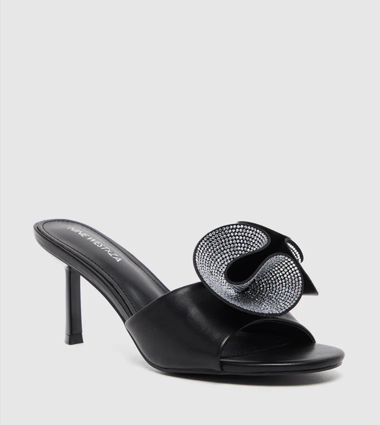NINE WEST D-RIHANNA Embellished Stiletto Heel Sandals