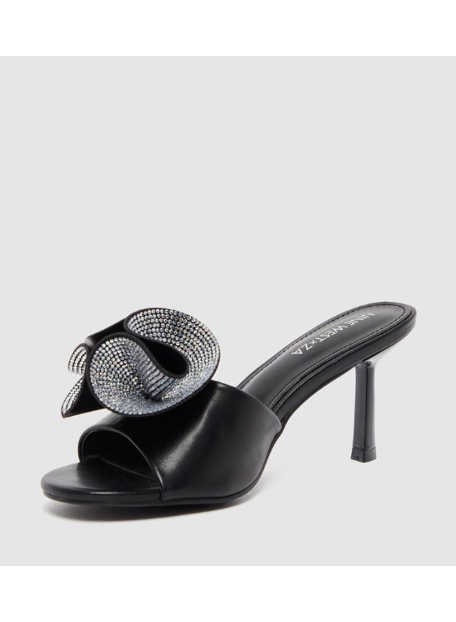 NINE WEST D-RIHANNA Embellished Stiletto Heel Sandals - Image 2