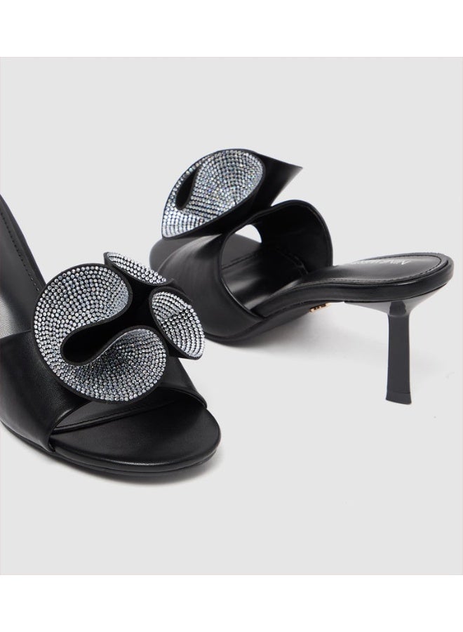 NINE WEST D-RIHANNA Embellished Stiletto Heel Sandals - Image 4