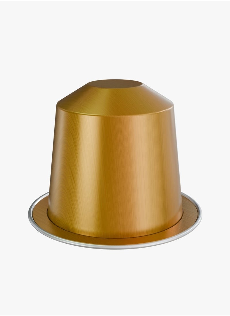 LePRESSO Aluminum Capsules for Nespresso Blended 10pc Costa Rica Gold Blend Caramel and Dark Chocolate /Roasted Ground Coffee Capsules / 100% Arabica Perfection / Aluminum Capsules / Medium Roast - Gold  - Image 4